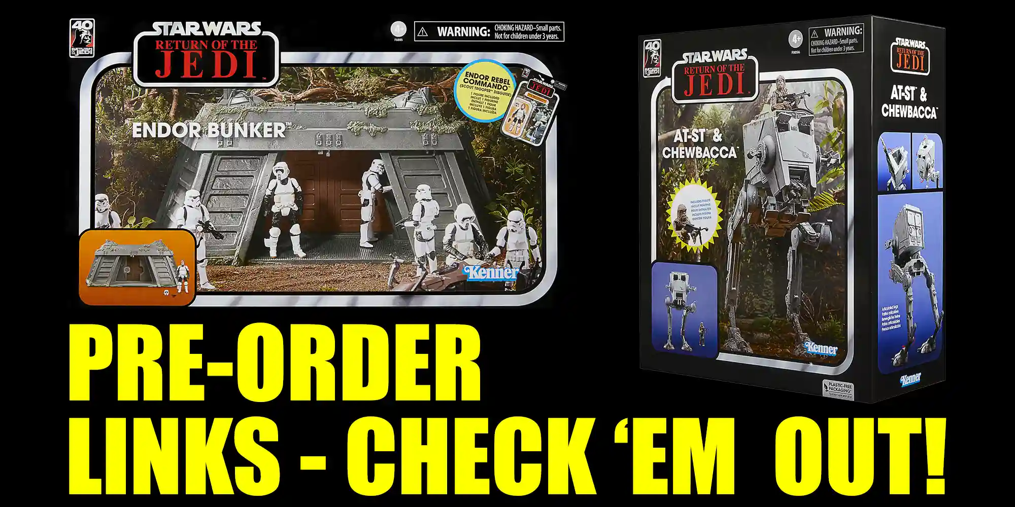 Endor Bunker Playset & AT-ST - A First Look - Check 'EM Out!