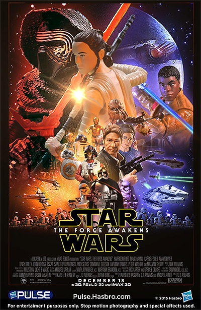 Star Wars The Force Awakens Poster Re-Created With Star Wars Action Figures