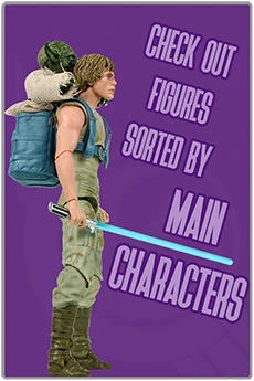 Main characters from the Star Wars movies
