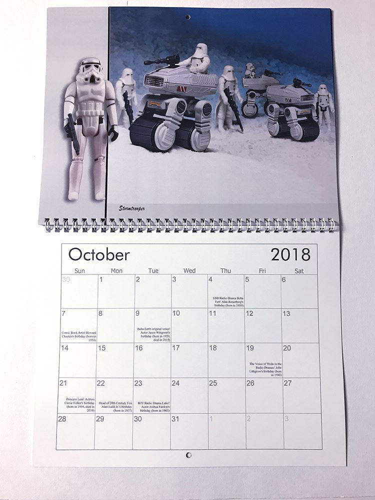 Star Wars Action Figure Calendar