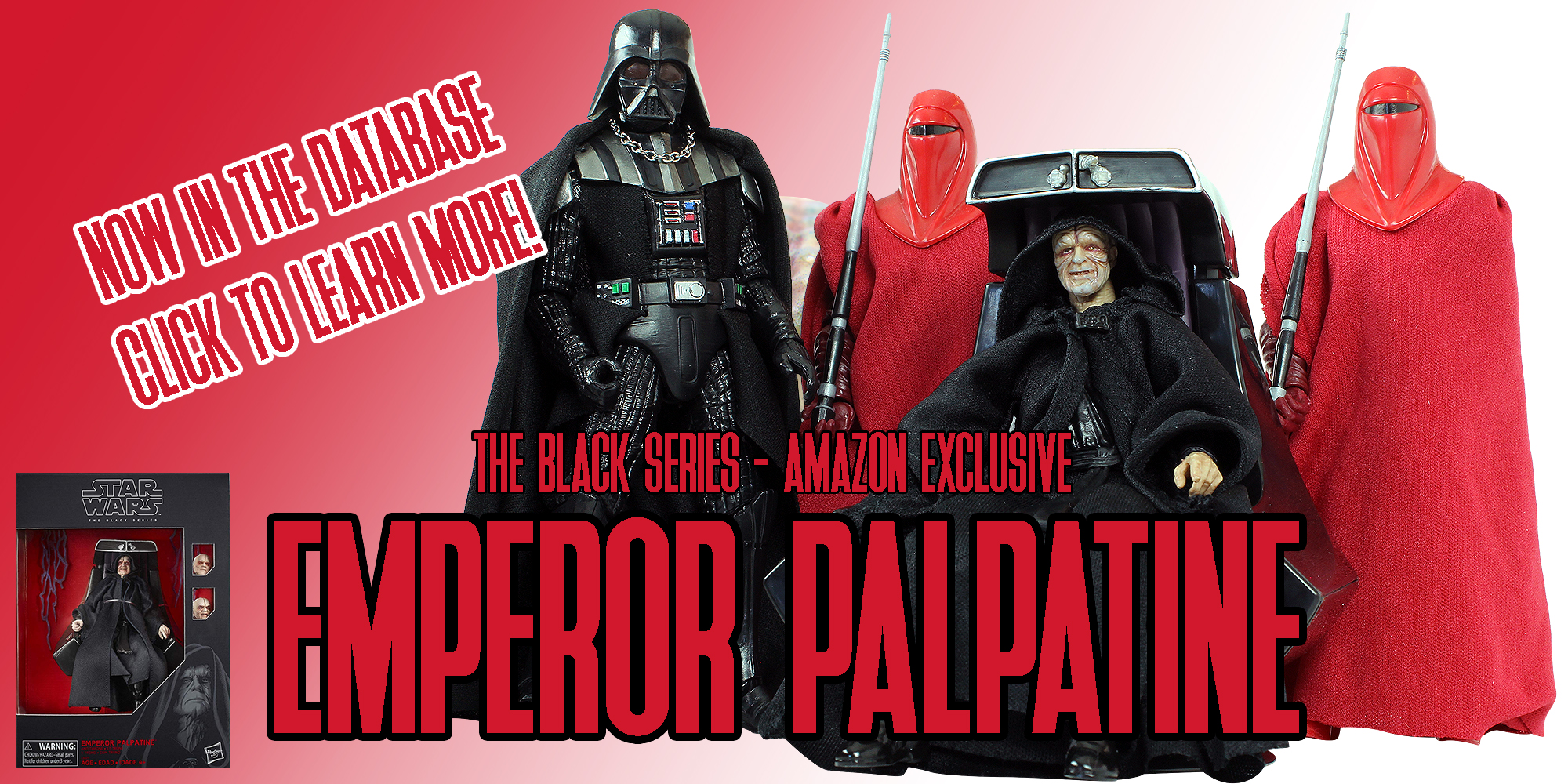 New Addition: Black Series 6" Emperor Palpatine With Throne