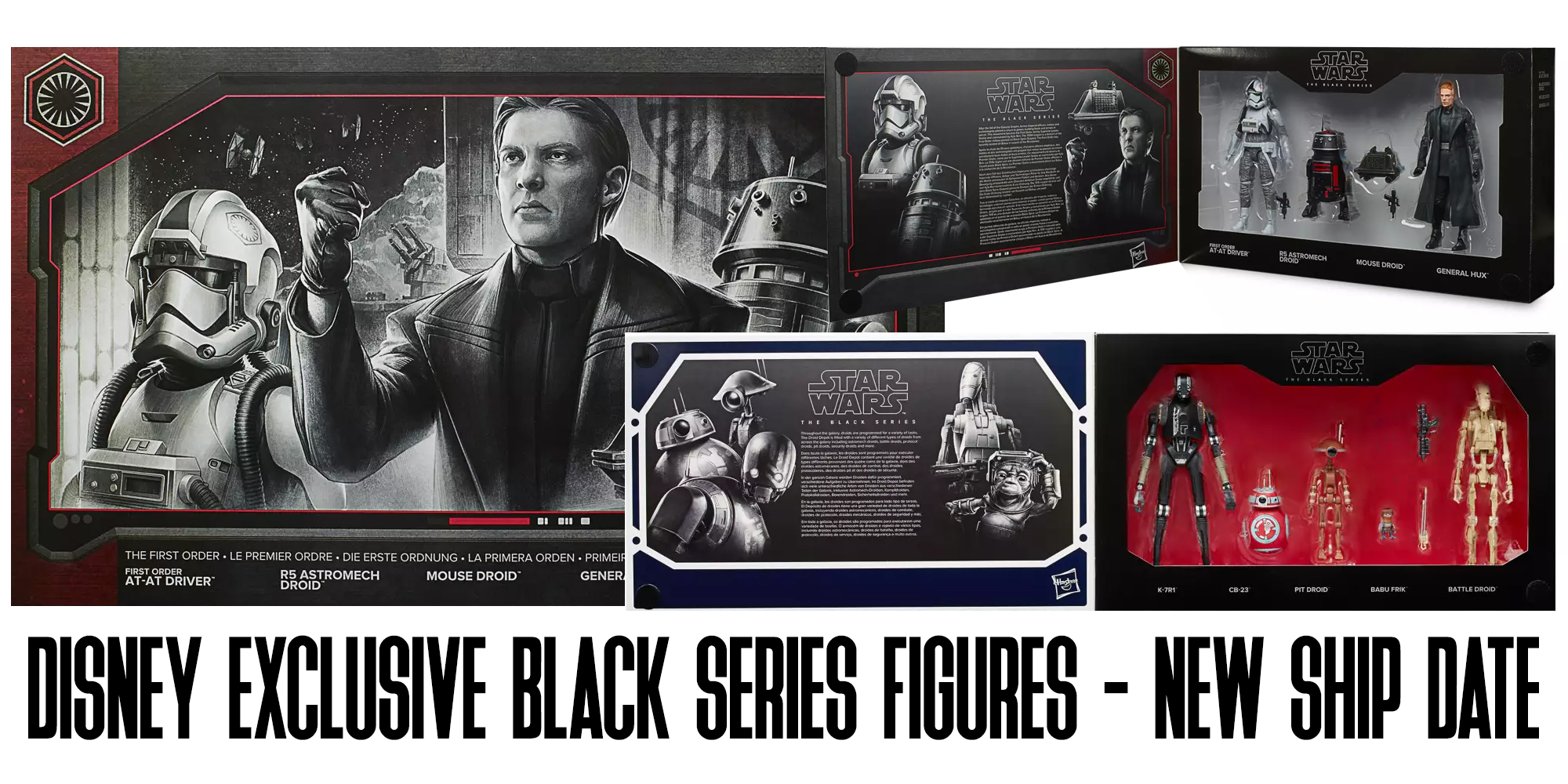 New Ship Dates For Disney Exclusive Black Series Multipacks