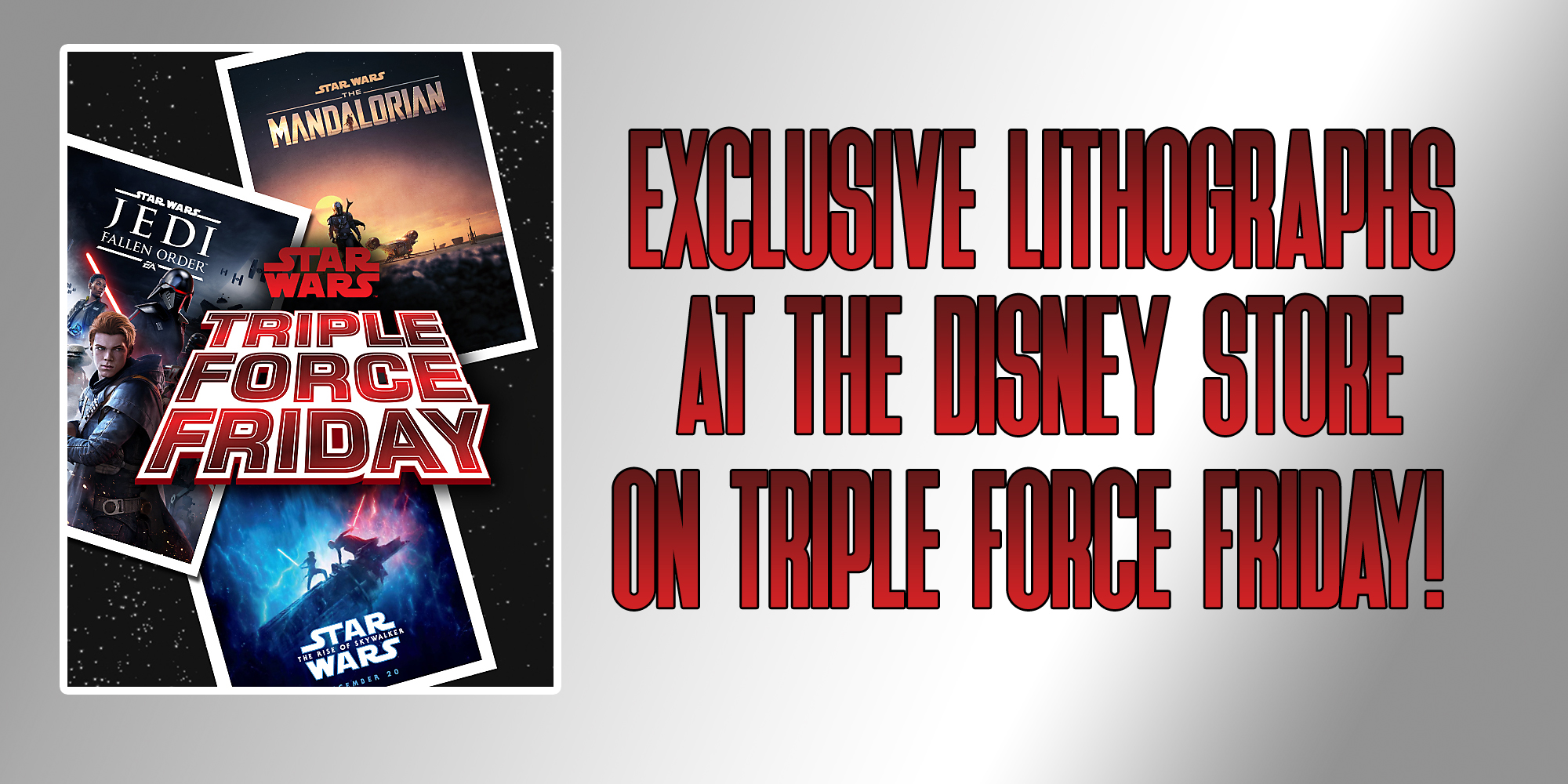 Triple Force Friday: Exclusive Lithographs @ The Disney Store!