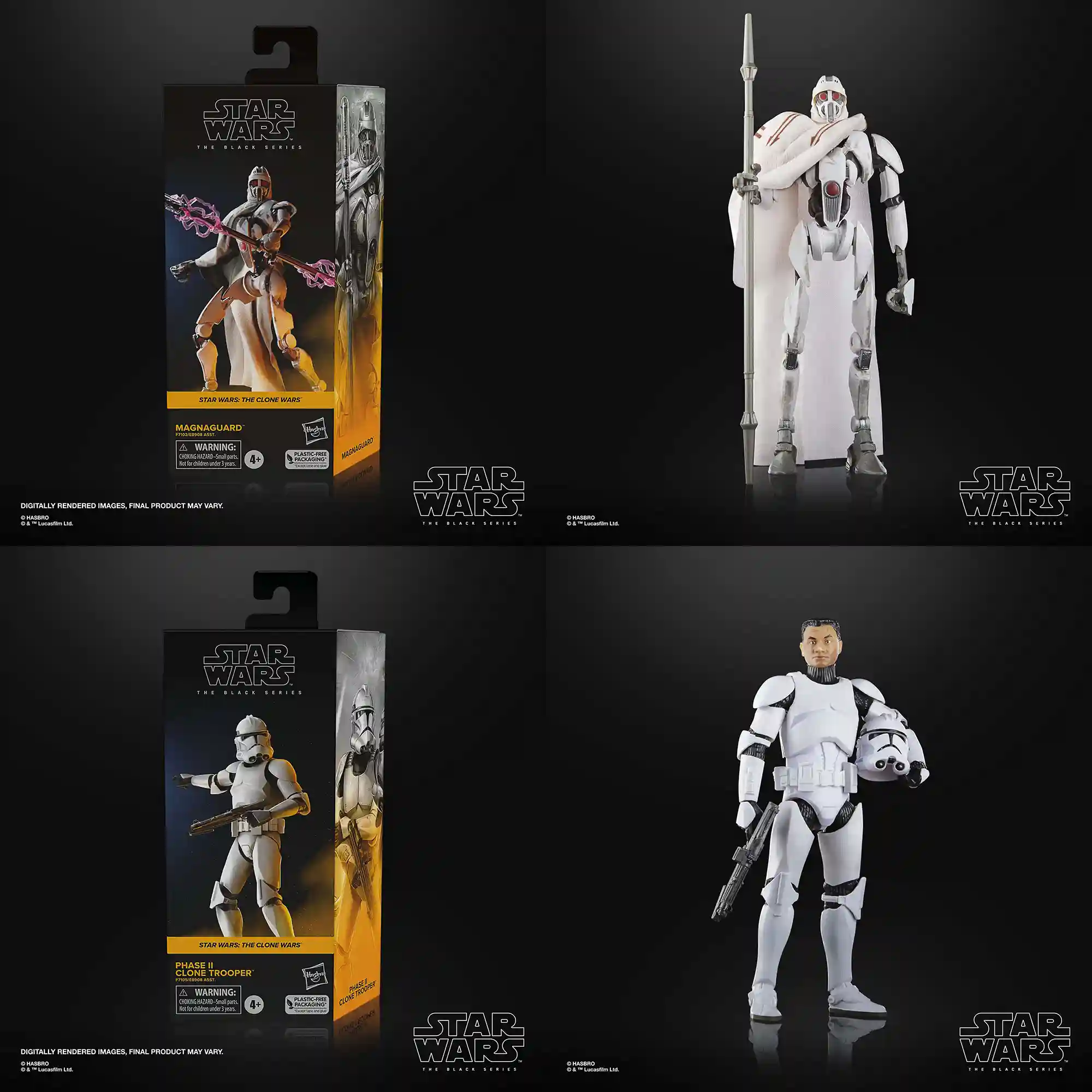 The Black Series Phase II Clone Trooper and Magnaguard
