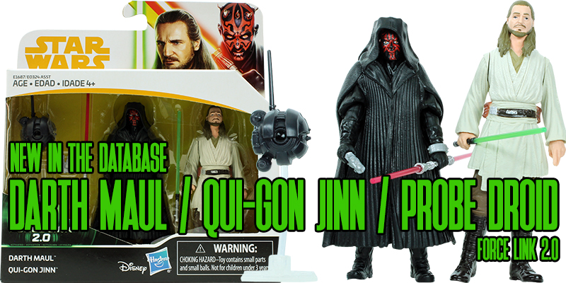New In the Database: Darth Maul, Qui-Gon Jinn And Probe Droid