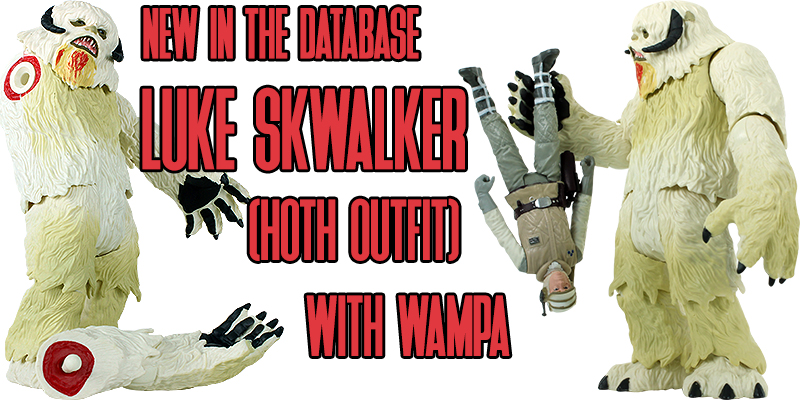 New In the Database: Luke Skywalker (Hoth Outfit) With Wampa!