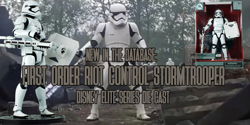 New In The Database: Disney Elite Series Riot Control Stormtrooper!
