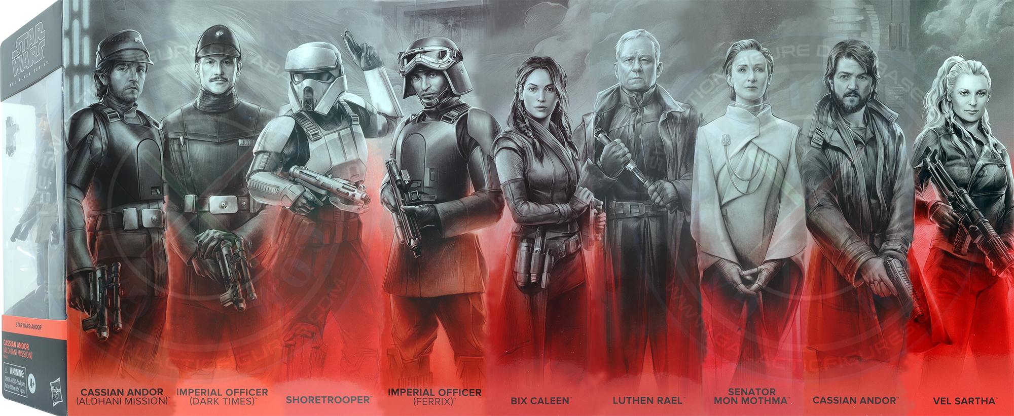 Imperial Officer as part of the Black Series Mural