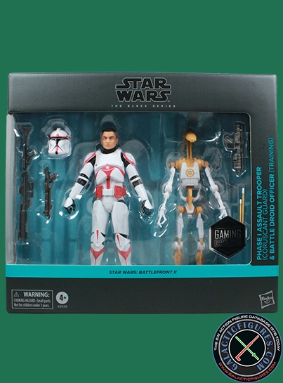 Clone Trooper Phase I Assault Trooper With Battle Droid Officer Star Wars The Black Series