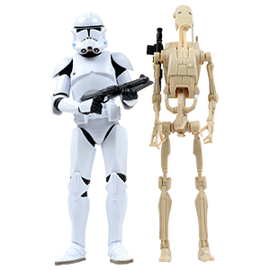 Battle Droid 2-Pack With Phase II Clone & Battle Droid