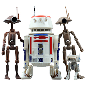 Pit Droid 4-Pack With R5-D4, 2 Pit Droids, BD-72