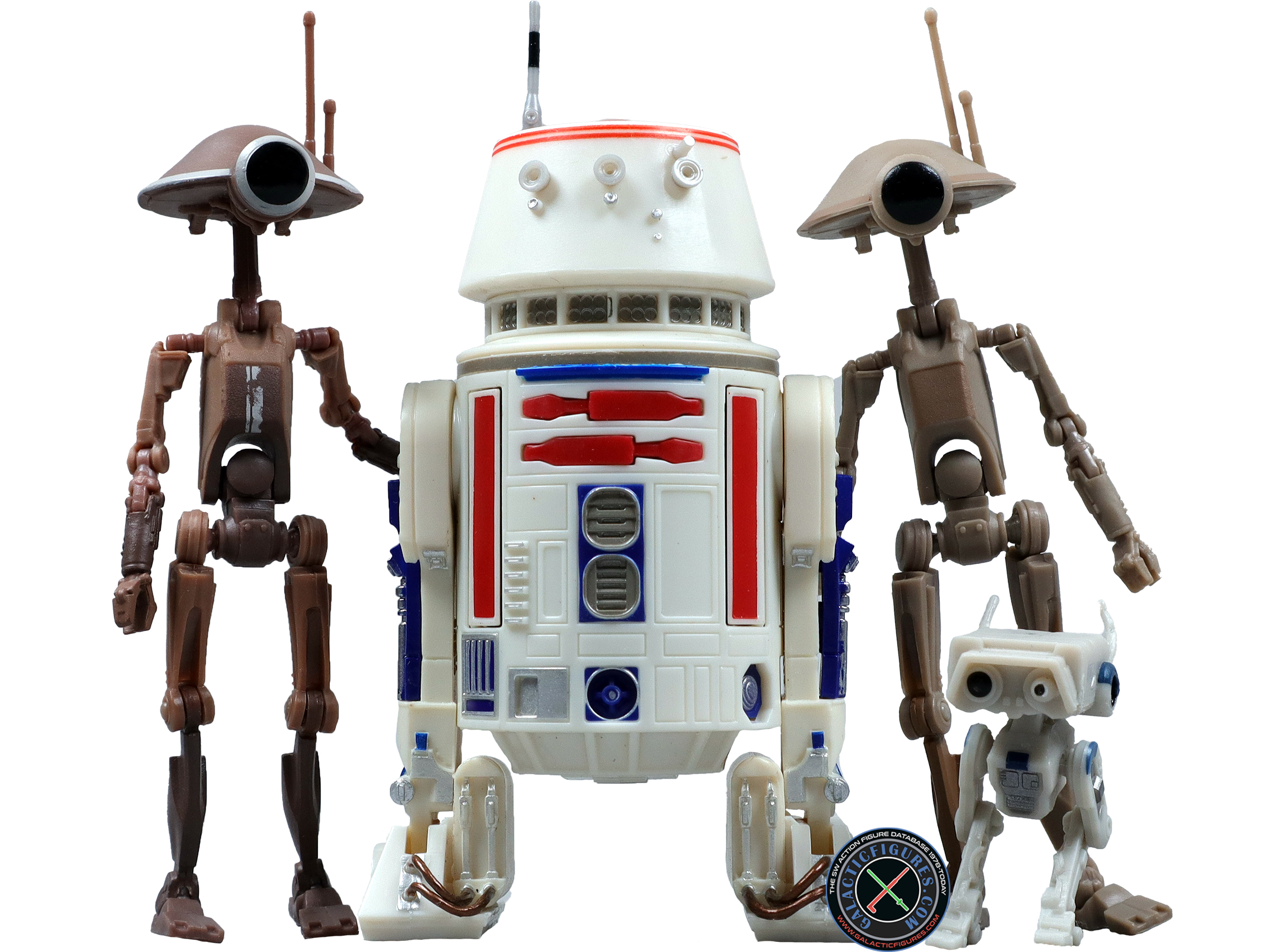 Pit Droid 4-Pack With R5-D4, 2 Pit Droids, BD-72