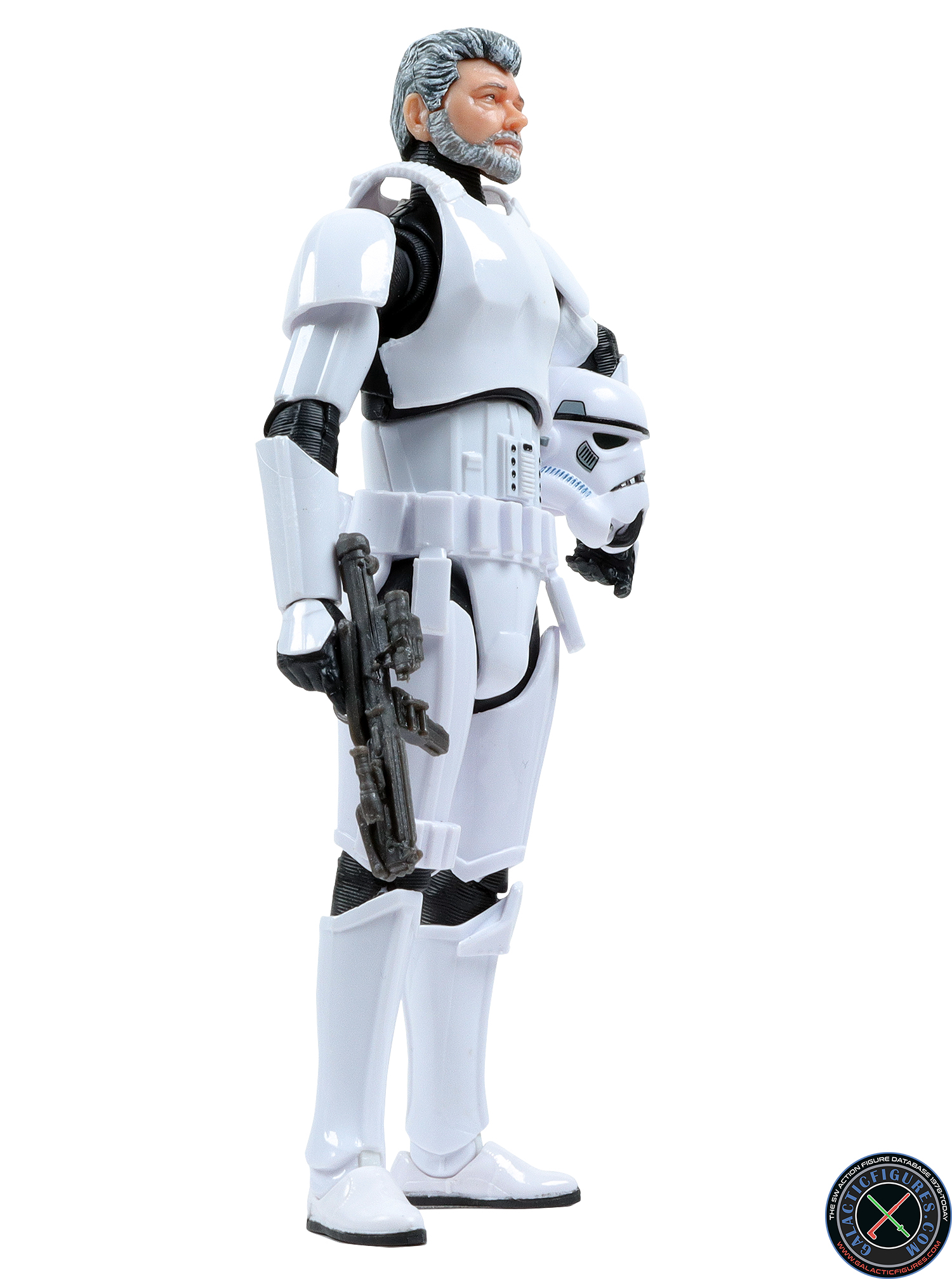 george lucas in stormtrooper disguise