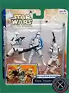 Clone Trooper 3 Pack #2 (with two white armored clones and clone lieutenant) Clone Wars 2D Micro-Series (Realistic Style)