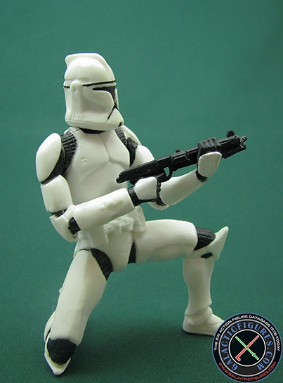 Clone Trooper 3 Pack #3 (with two white armored clones and clone commander) Clone Wars 2D Micro-Series (Realistic Style)