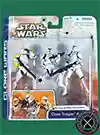 Clone Trooper 3 Pack #3 (with two white armored clones and clone commander) Clone Wars 2D Micro-Series (Realistic Style)