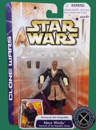 Mace Windu Army Of The Republic Clone Wars 2D Micro-Series (Realistic Style)