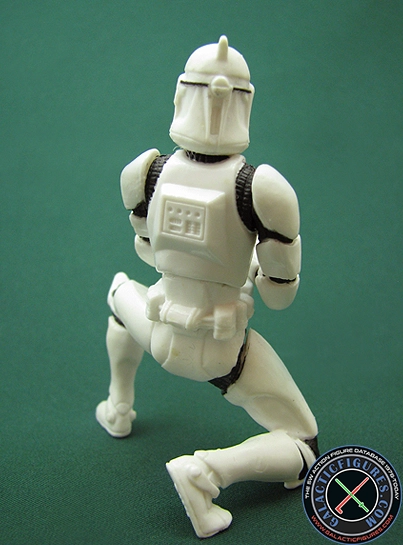 Clone Trooper 3 Pack #5 (with two white armored clones and clone captain) Clone Wars 2D Micro-Series (Realistic Style)