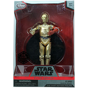 Star Wars Elite Die-Cast Series C-3PO RED ARM Collectible 6 1/2" Figure Disney 