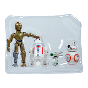 BB-8 4-Pack With C-3PO, R5-D4 And D-0