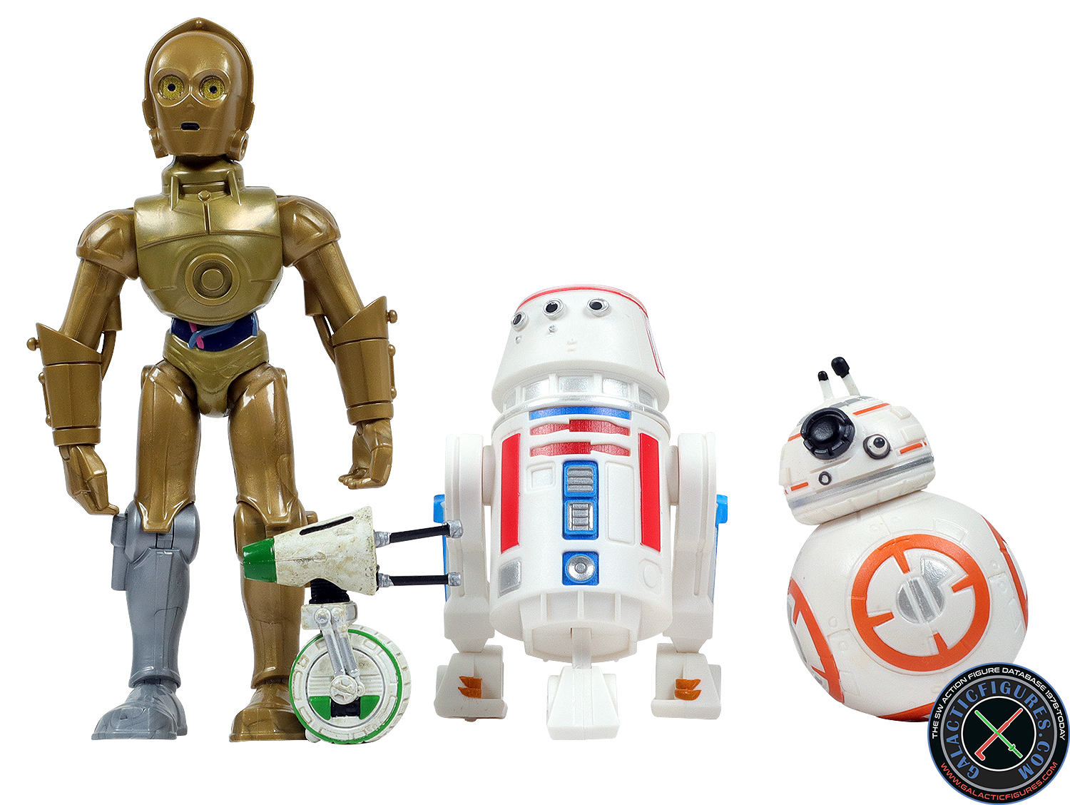 BB-8 4-Pack With C-3PO, R5-D4 And D-0