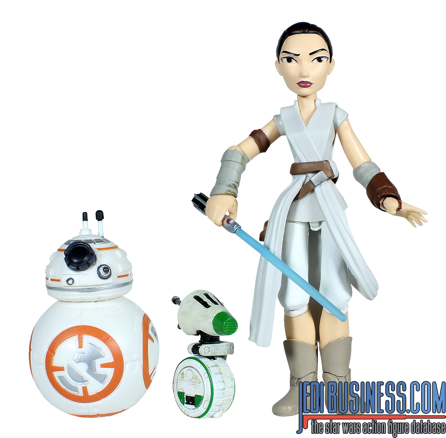 Rey With BB-8, D-0 And Millennium Falcon