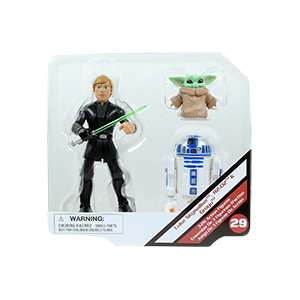 Grogu 3-Pack With Luke Skywalker And R2-D2