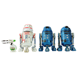 R6-LE5 STAR WARS DROID FACTORY THE CLONE WARS 4 PACK D-O R5-2JE R2-SHP New! 