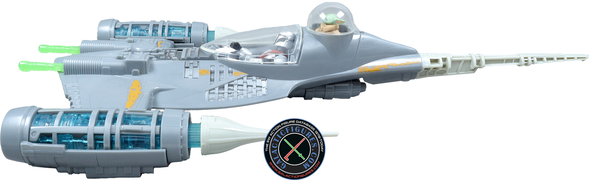 Din Djarin With N-1 Starfighter And Grogu