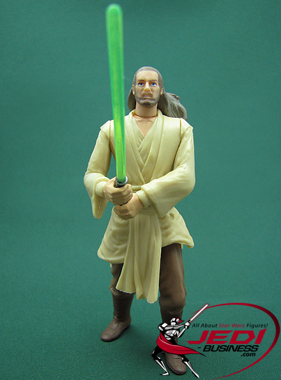 Star Wars Episode 1 Deluxe Qui-Gon Jinn & Lightsaber From Hasbro 1998 NEW t499 