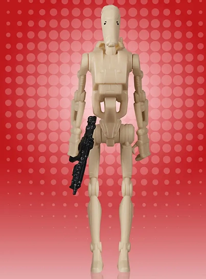Battle Droid figure, retrobasic