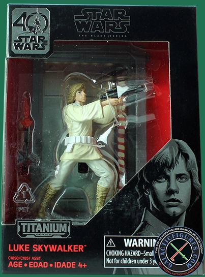 Luke Skywalker 40th Anniversary Titanium Series The Black Series 3.75"