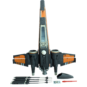 Poe Dameron With X-Wing Fighter