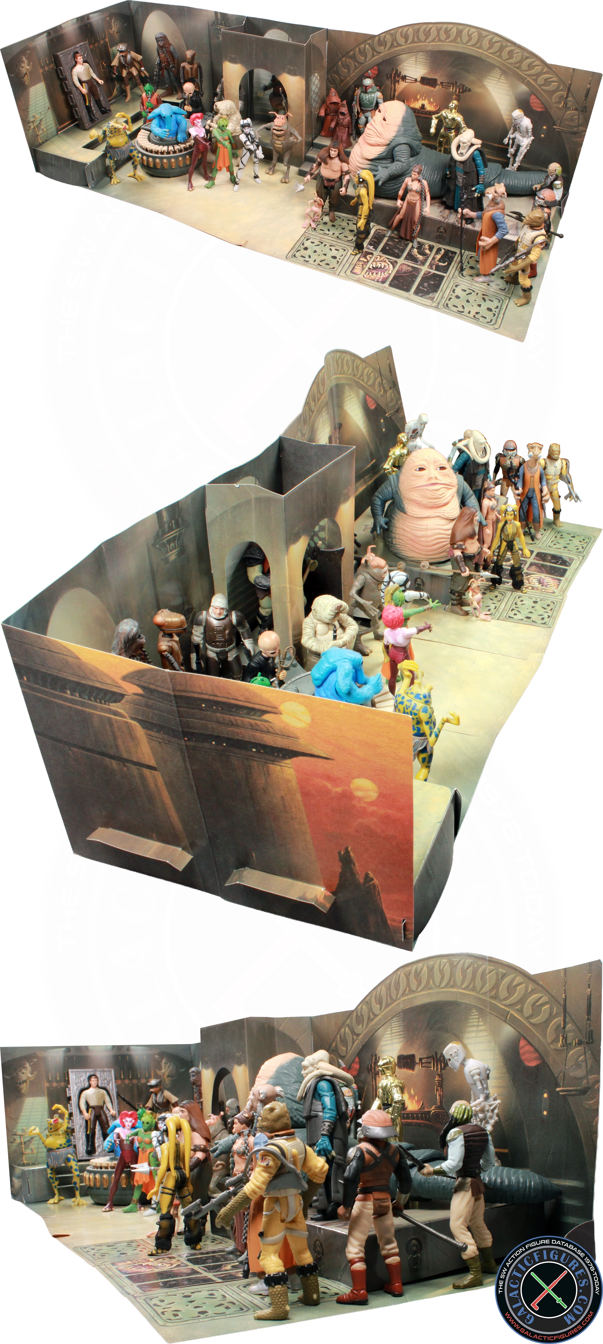 Jabba the Hutt 3D diorama