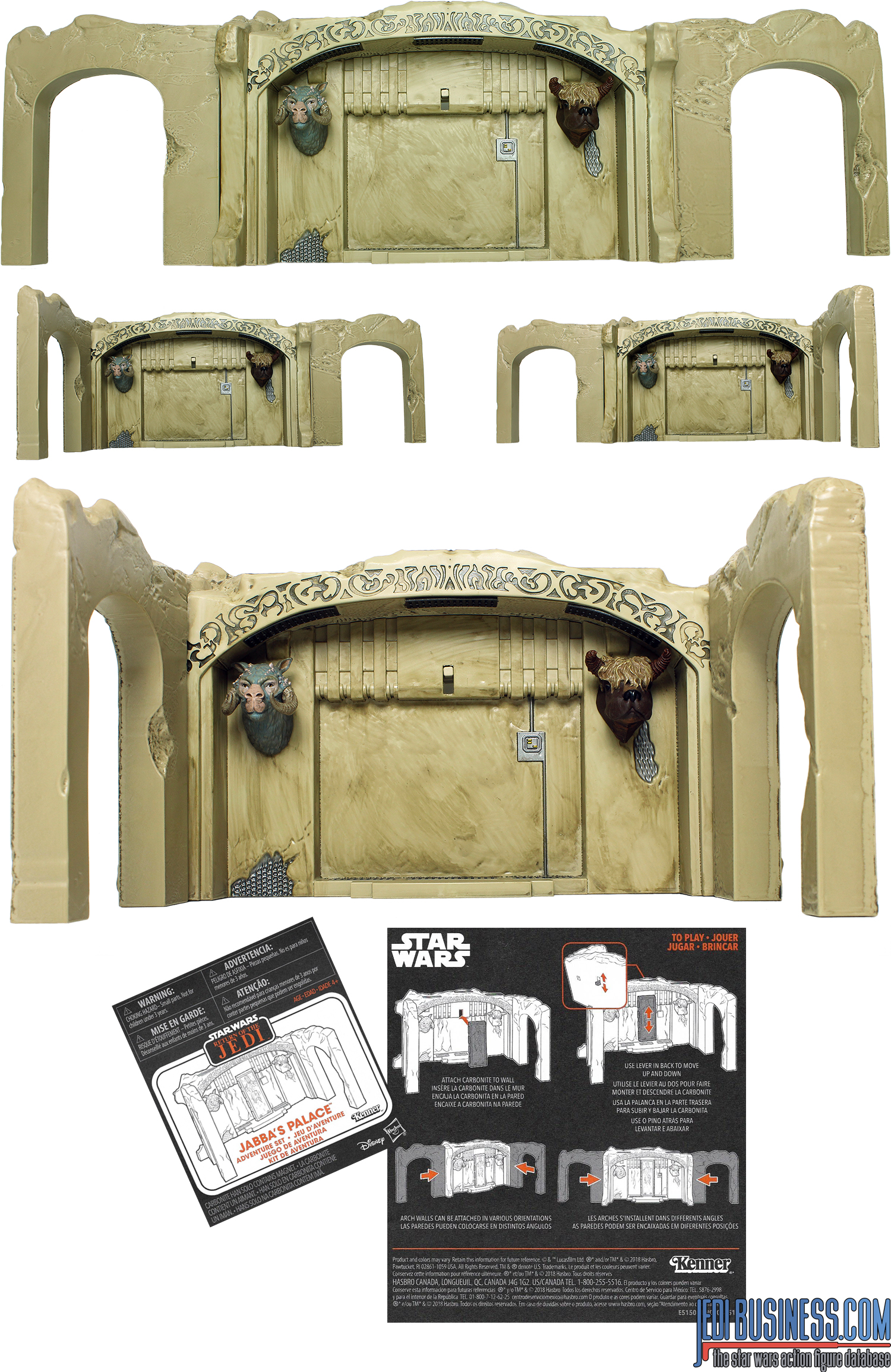 HASBRO STAR WARS VINTAGE COLLECTION JABBA'S PALACE HAN SOLO ADVENTURE PLAYSET 