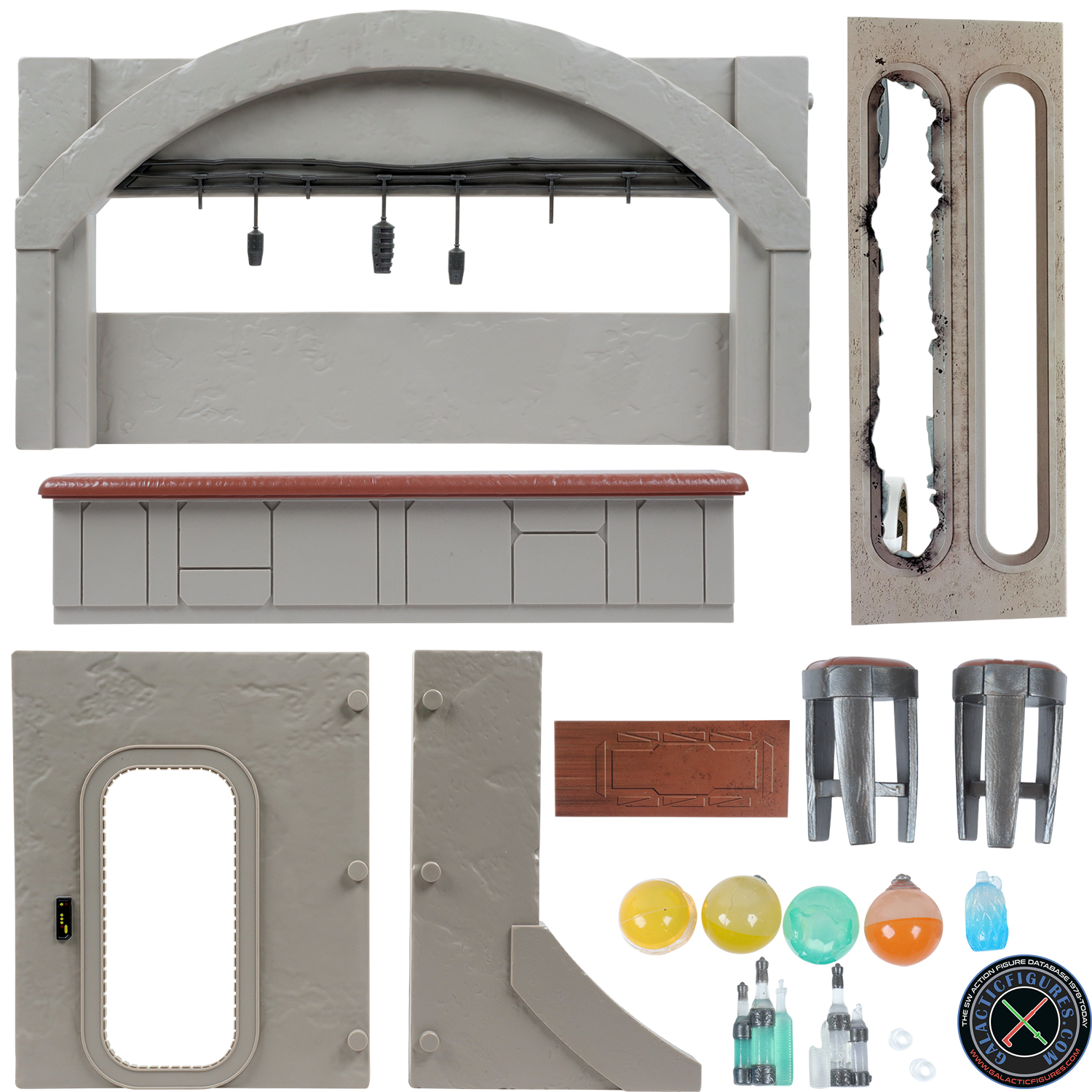 Star Wars The Vintage Collection Nevarro Cantina Bar Diorama Parts