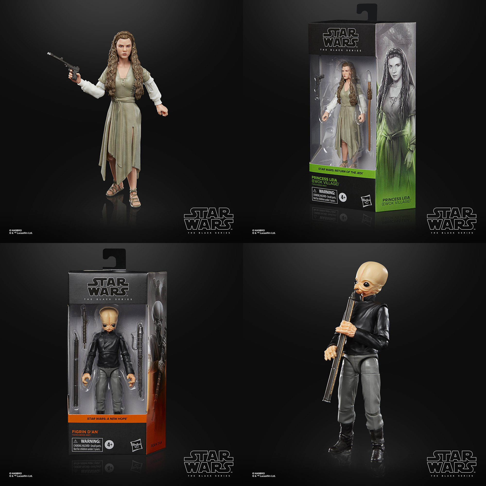Star Wars Black Series Leia and Figrin D'An