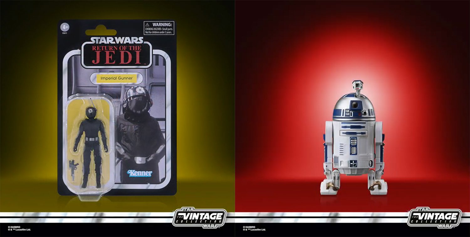 Star Wars Vintage Collection Death Star Gunner and R2-D2