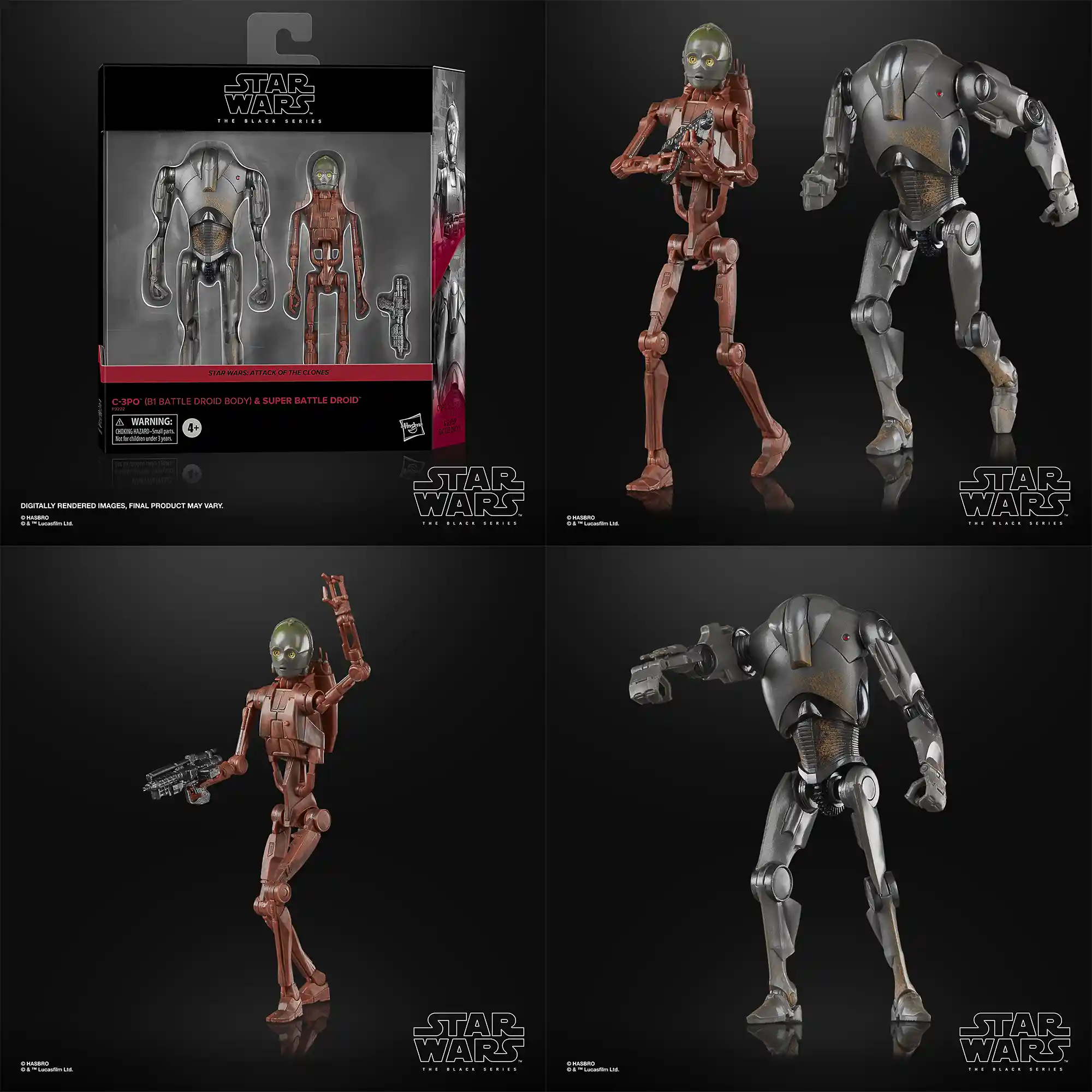 Star Wars The Black Series Super Battle Droid and C-3P0