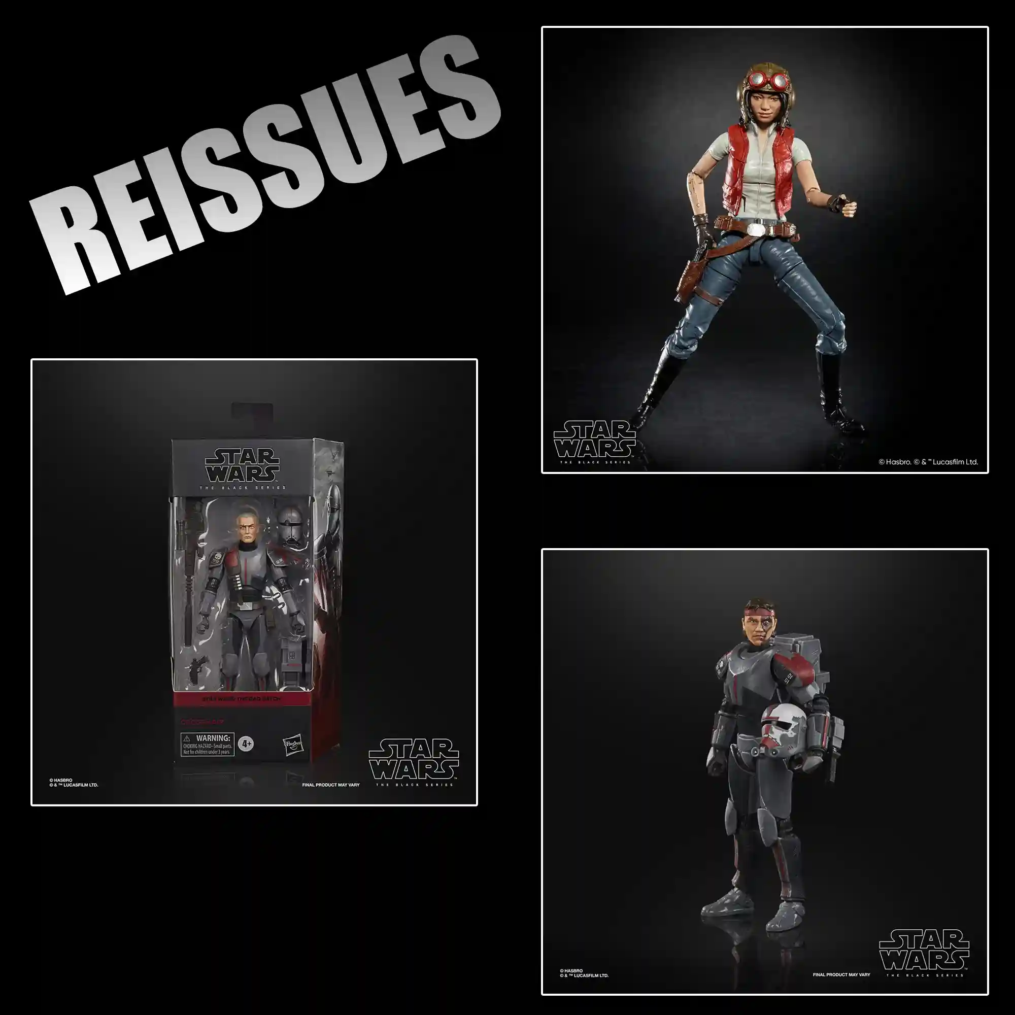 Black Series ReIssues Of Doctor Aphra, Bad Batch Hunter And Crosshair