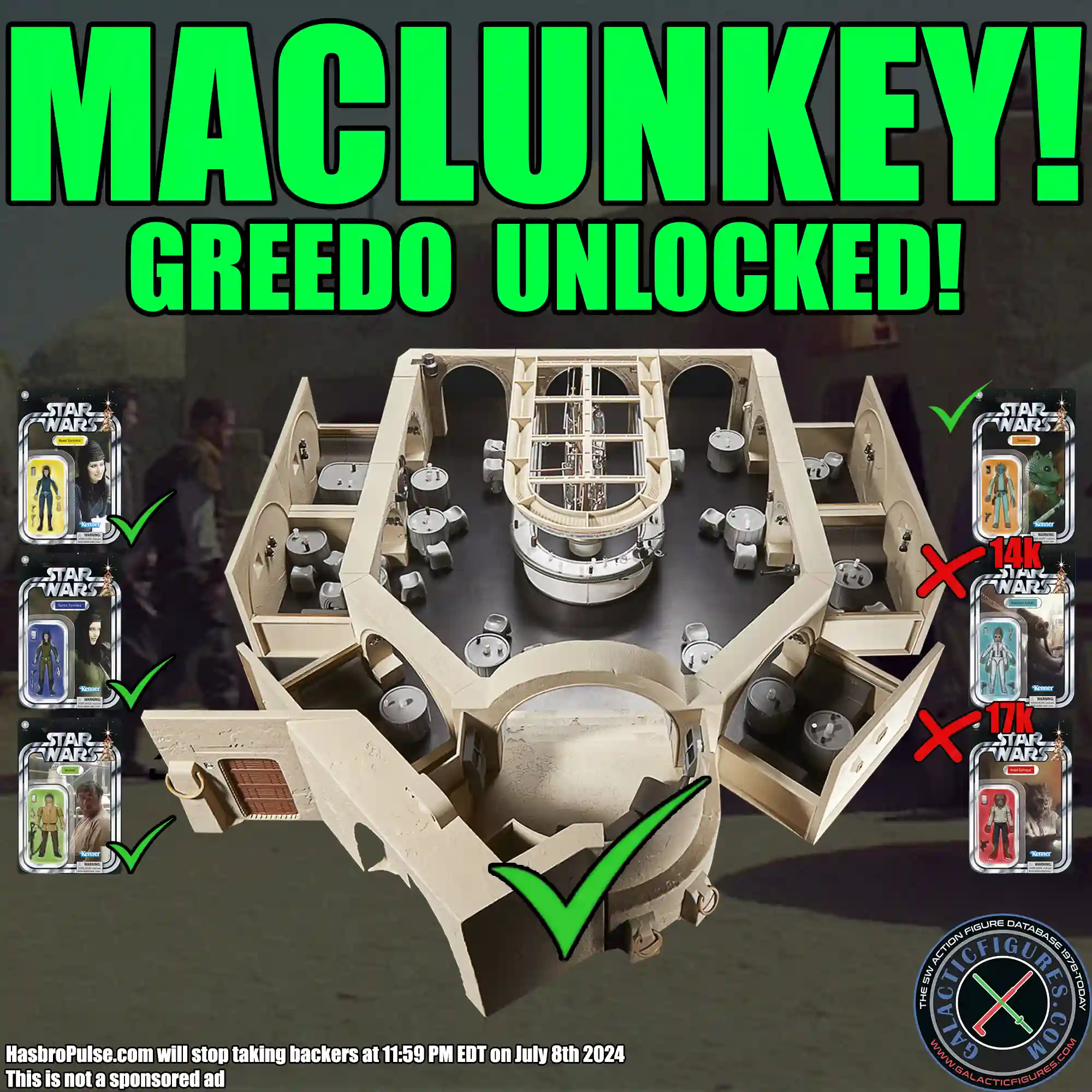 11K Backers Reached! Greedo Unlocked!