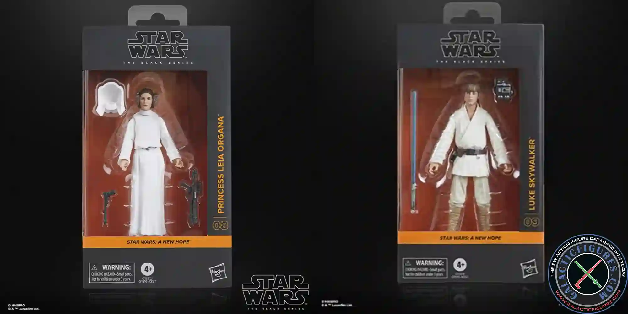 Star Wars The Black Series Luke and Leia