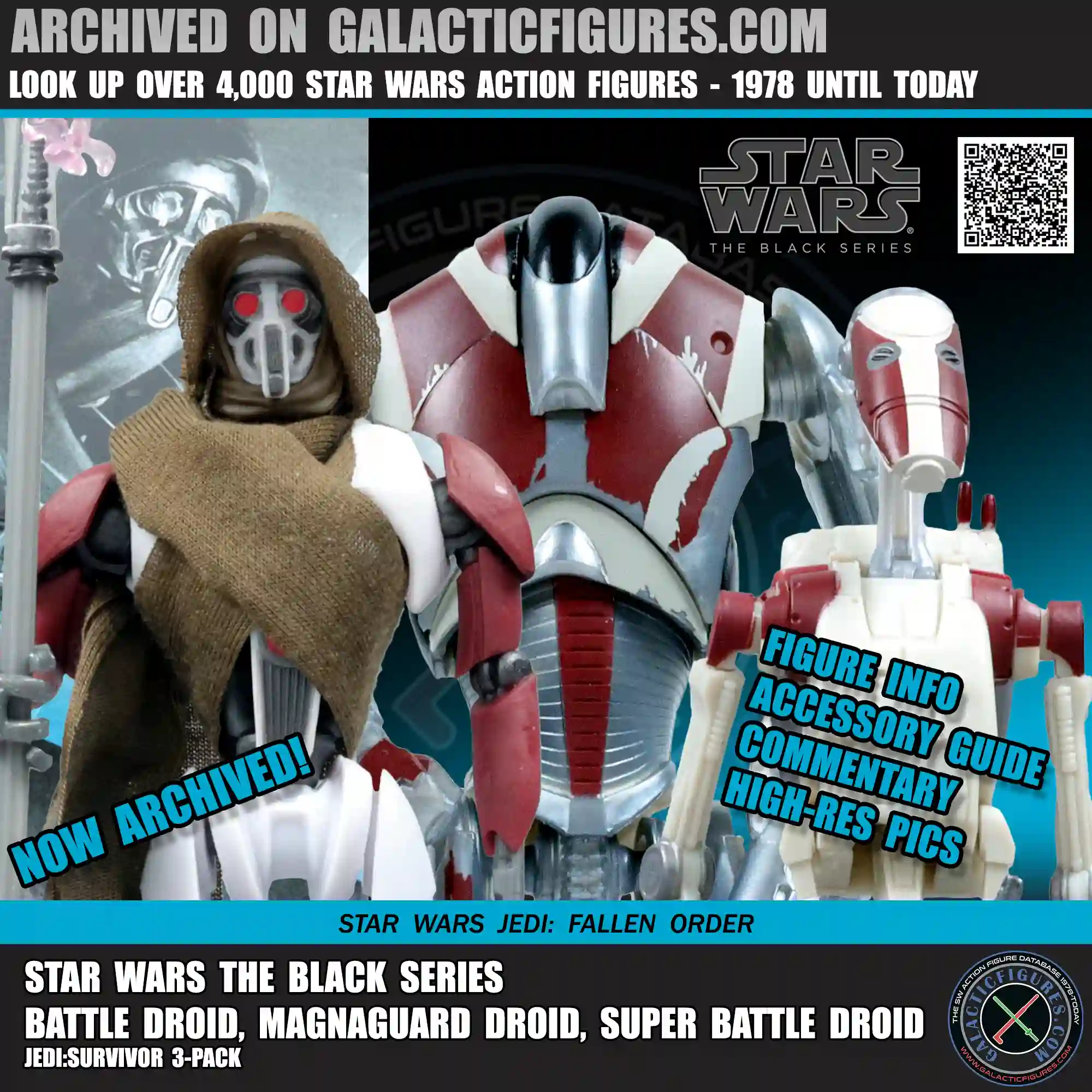 Black Series Jedi: Survivor 3-Pack Separatist Forces