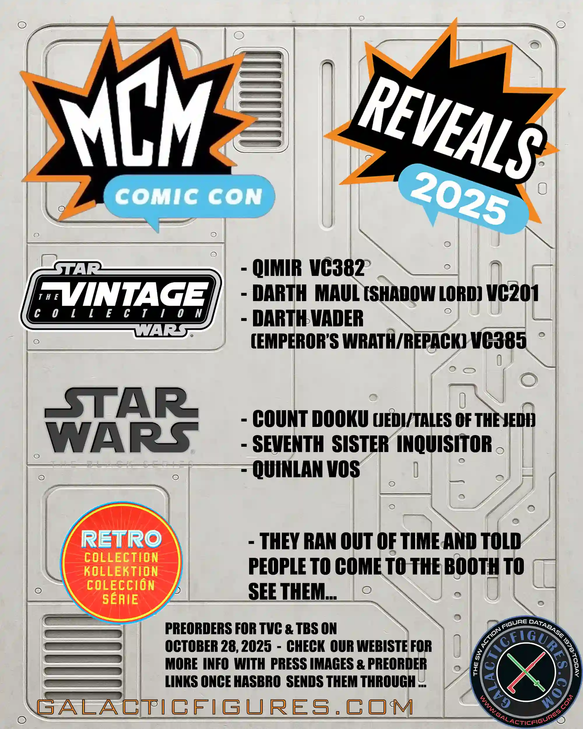 MCM London Comic Con 2025 Reveals & Pre-Order Links