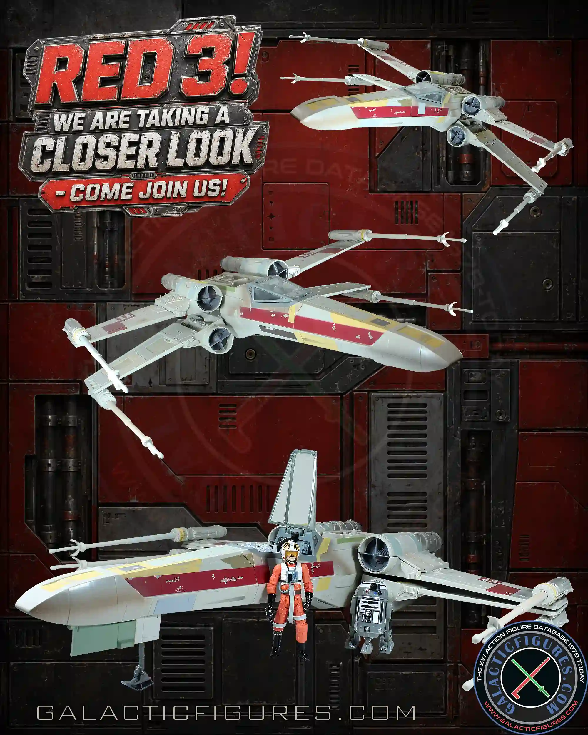 Star Wars The Vintage Collection Biggs Darklighter's RED 3 X-Wing Fighter
