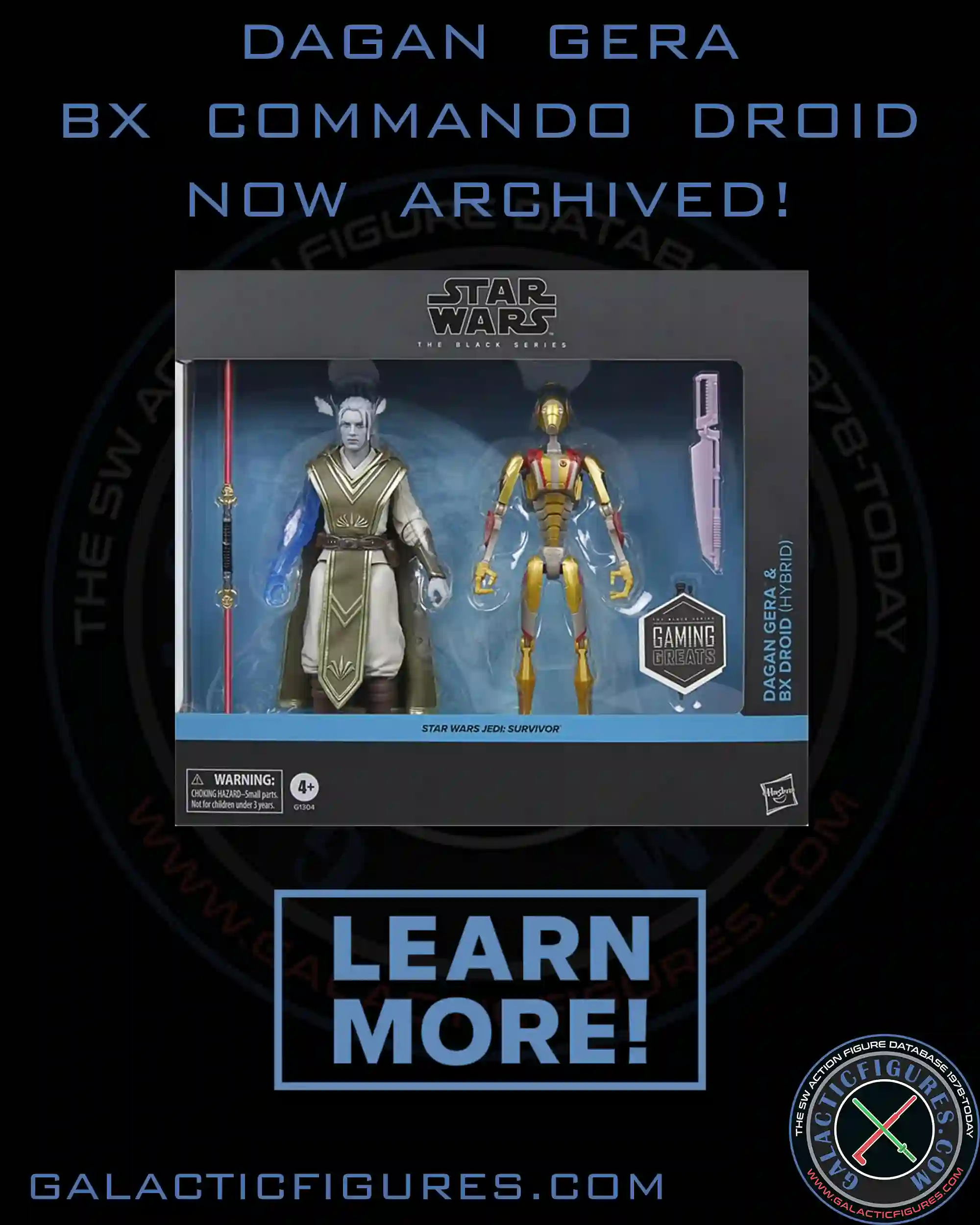 Black Series Dagan Gera & BX Commando Droid From Jedi: Survivor Archived