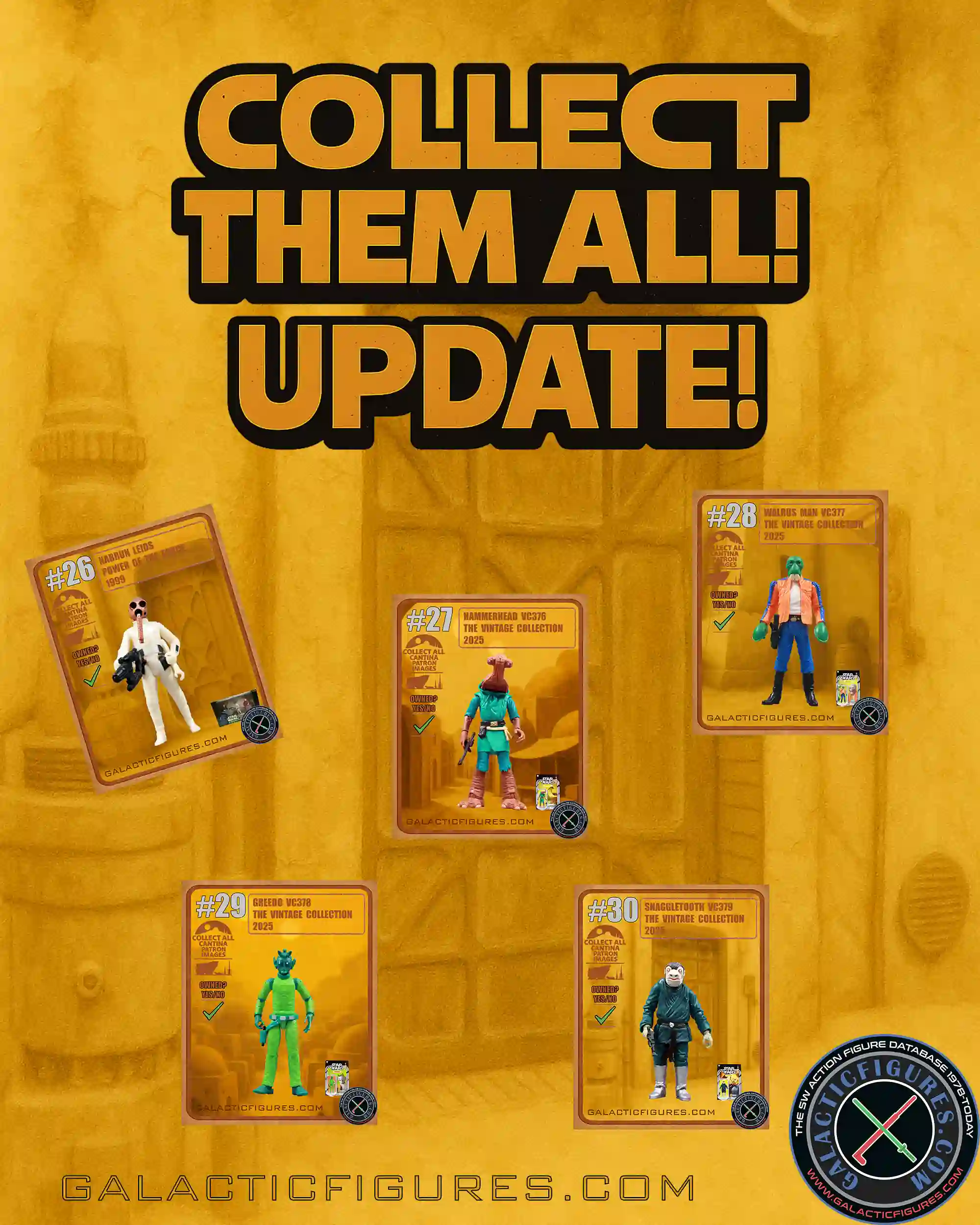 Cantina Patrons Trading Card Update!
