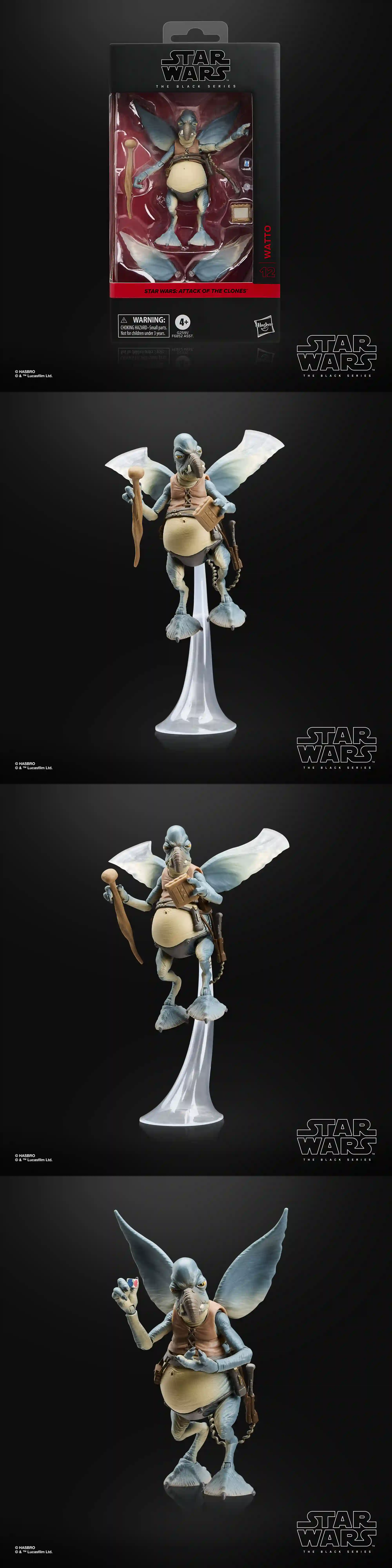 Black Series Taun We, Watto, Geonosian Warrior and Lord Starkiller