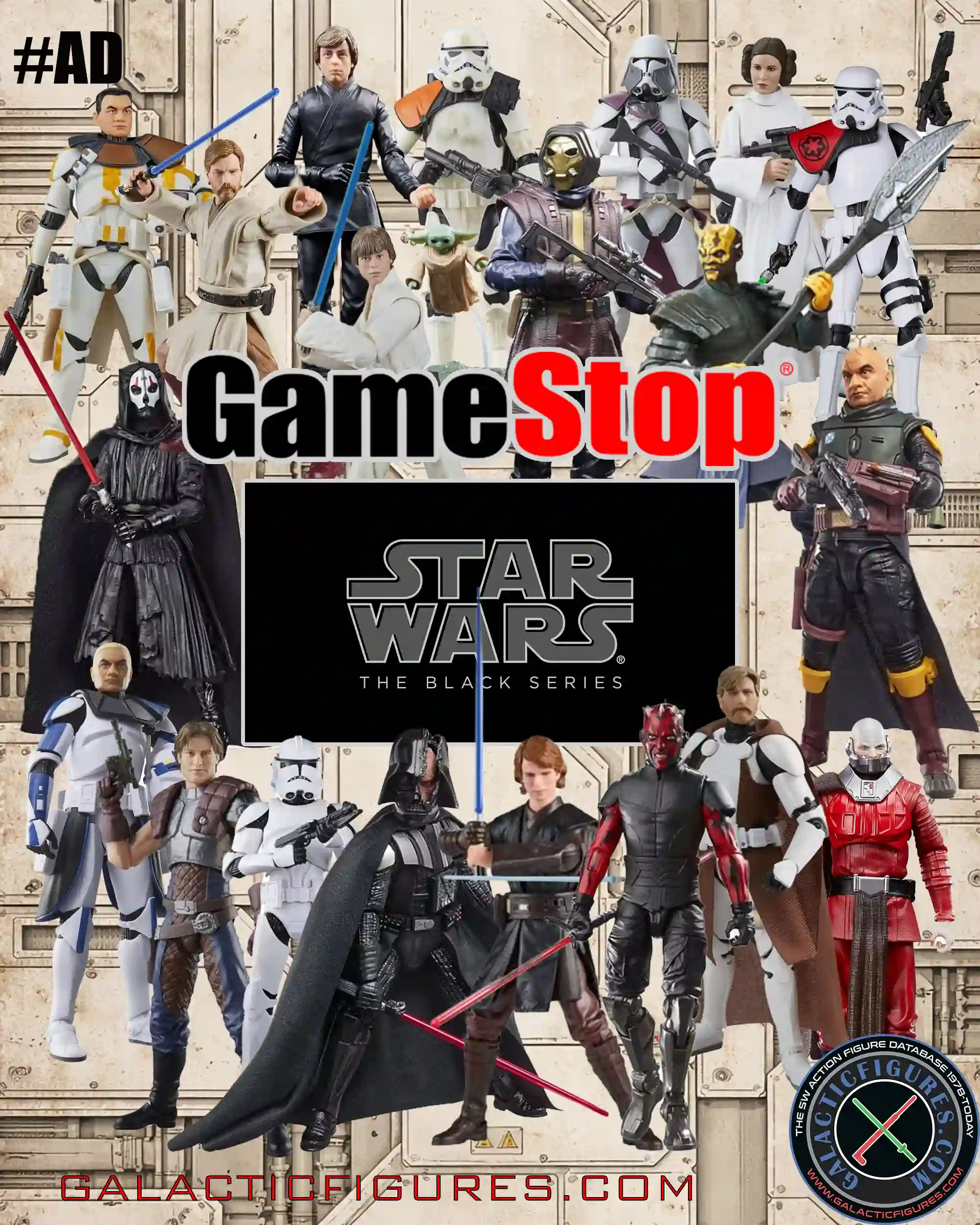 #AD Lots Of Black Series Figures In-Stock At GameStop!