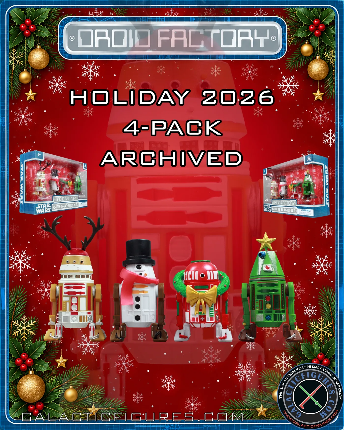 Now Added: Droid Factory Holiday 4-Pack 2026